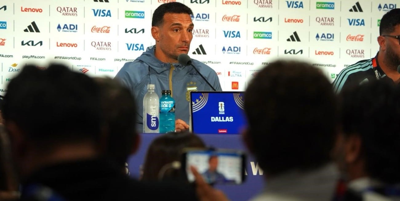 Scaloni no confirmó el equipo pero adelantó que Messi no será titular ante Jordania