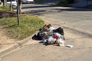 En la intersección de San Martín y Llerena