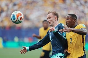 Ecuador le ganó a Alemania. Foto: Xinhua.