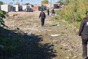 Hallazgo de restos humanos en un basural en Villa Oculta. Foto: Gentileza