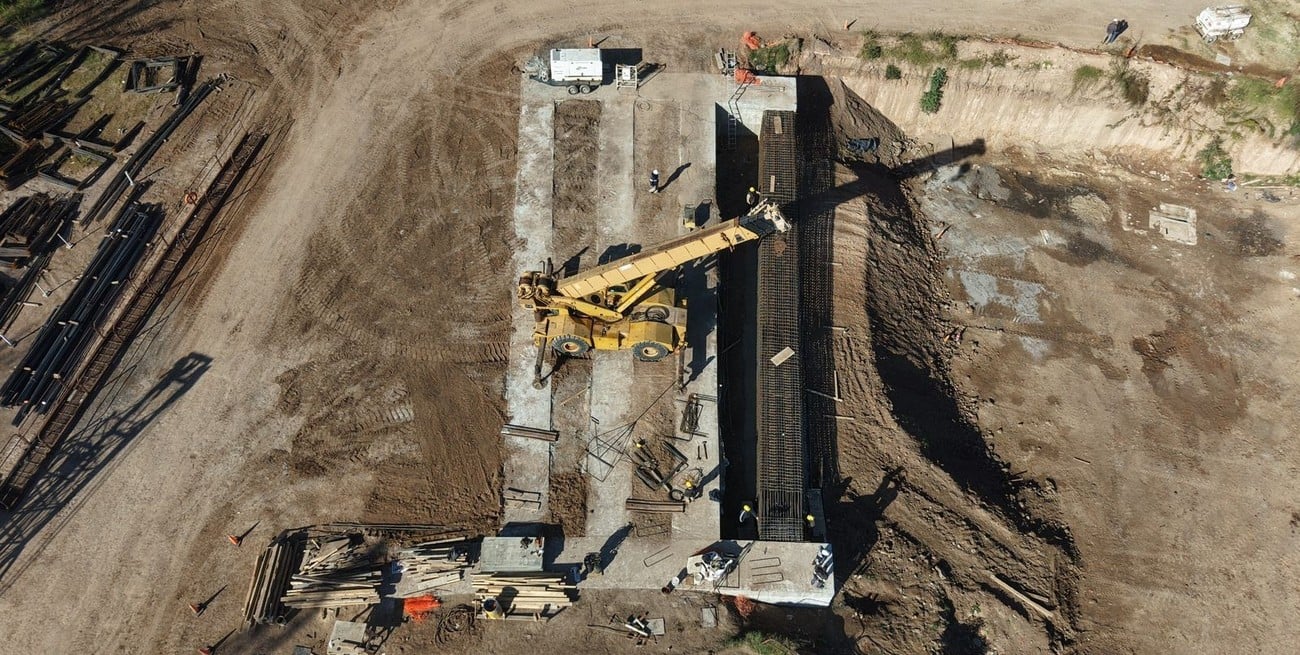 La obra de protección de la Cascada del Saladillo consolida sus estructuras principales