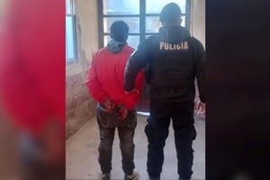 La policía detuvo al sospechoso muy cerca del lugar del hecho. Foto: El Litoral