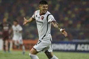 El "Wachi": un gol en Newell's. Foto: Prensa Newell's.
