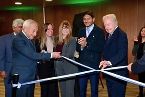 Pullaro y Gutiérrez encabezaron la inauguración del nuevo edificio judicial de Santa Fe. Foto: Flavio Raina