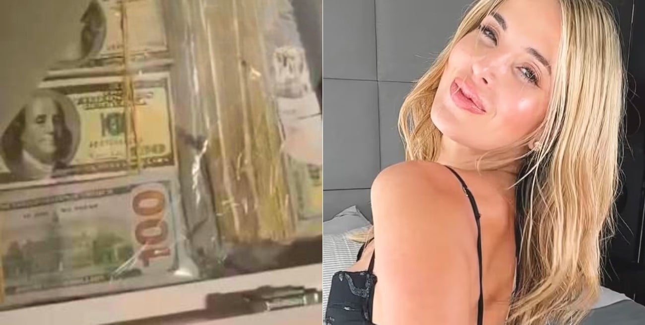 Peritan el video de Jesica Cirio con fajos de dólares por presunto enriquecimiento ilícito