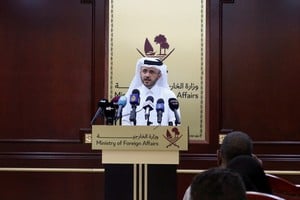 Portavoz del Ministerio de Relaciones Exteriores de Qatar, Majed Al Ansari. Créditos:  REUTERS/Imad Creidi