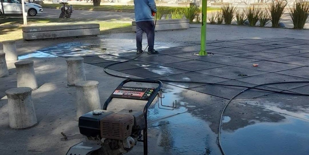 Plaza Libertad: trabajos programados para conservar un espacio de encuentro más importantes de la ciudad