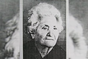 Imagen de María Robotti en su ancianidad. Fue una de las principales animadoras del Grito de Alcorta de 1912, en defensa de los derechos de los arrendatarios rurales