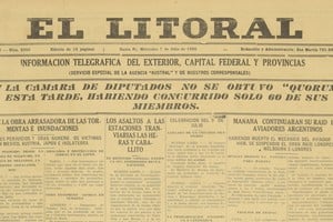 Portada de la edición del 5 de julio de 2026 de El Litoral (detalle)