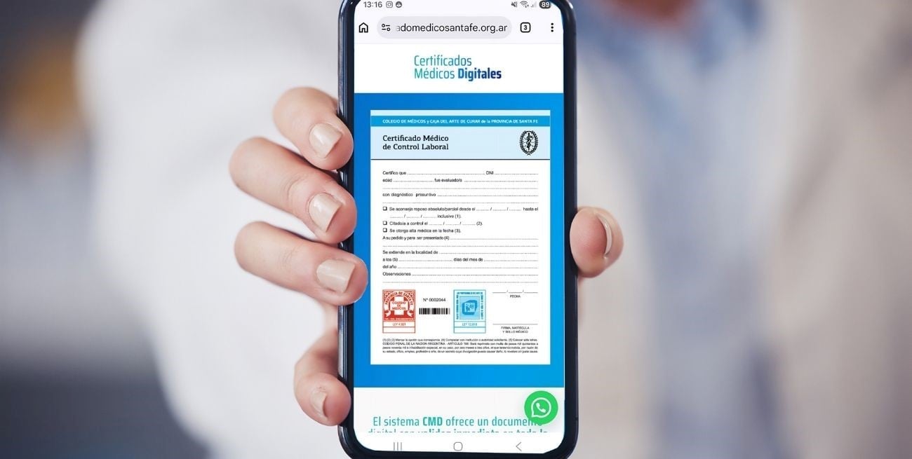 Santa Fe lanza el certificado médico digital para terminar con las falsificaciones y agilizar los trámites