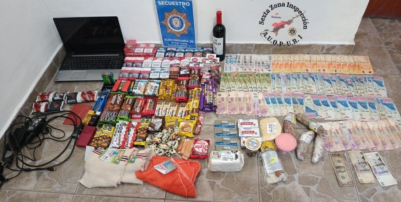 Cayó con herramientas, mercaderías y una notebook robadas en Arroyo Leyes