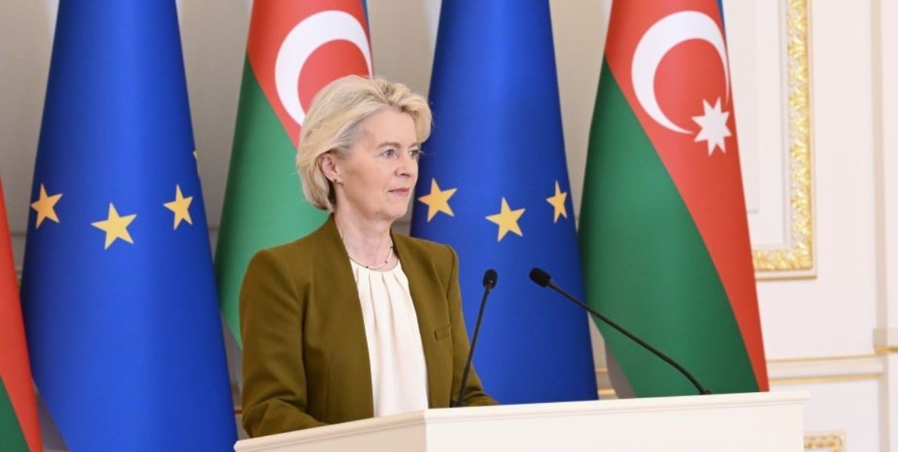 Ursula von der Leyen visitó Azerbaiyán y reforzó la agenda europea de cooperación