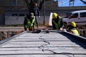 Las estructuras son de hormigón y metal y miden un ancho de 1,50 metros. Foto: Gentileza