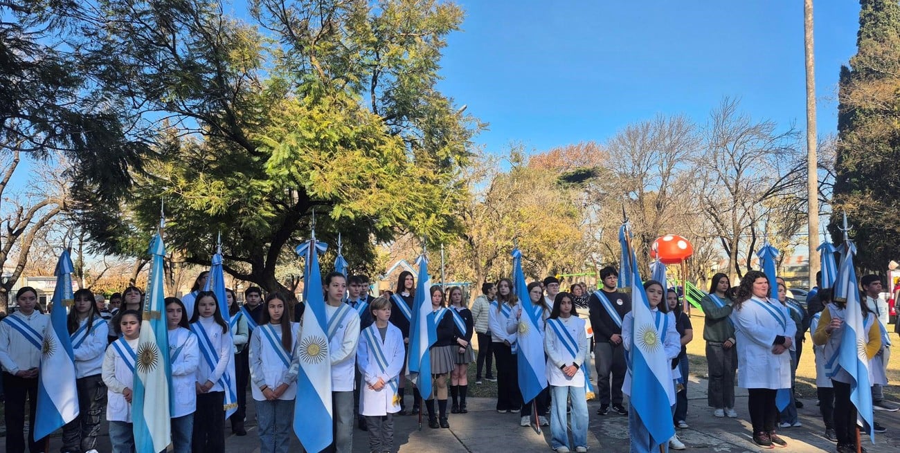 Casilda celebró el Día de la Independencia con un emotivo acto patrio