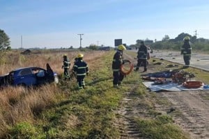 Ruta 11: un muerto y cuatro internados tras un fuerte choque frente a la Termoeléctrica