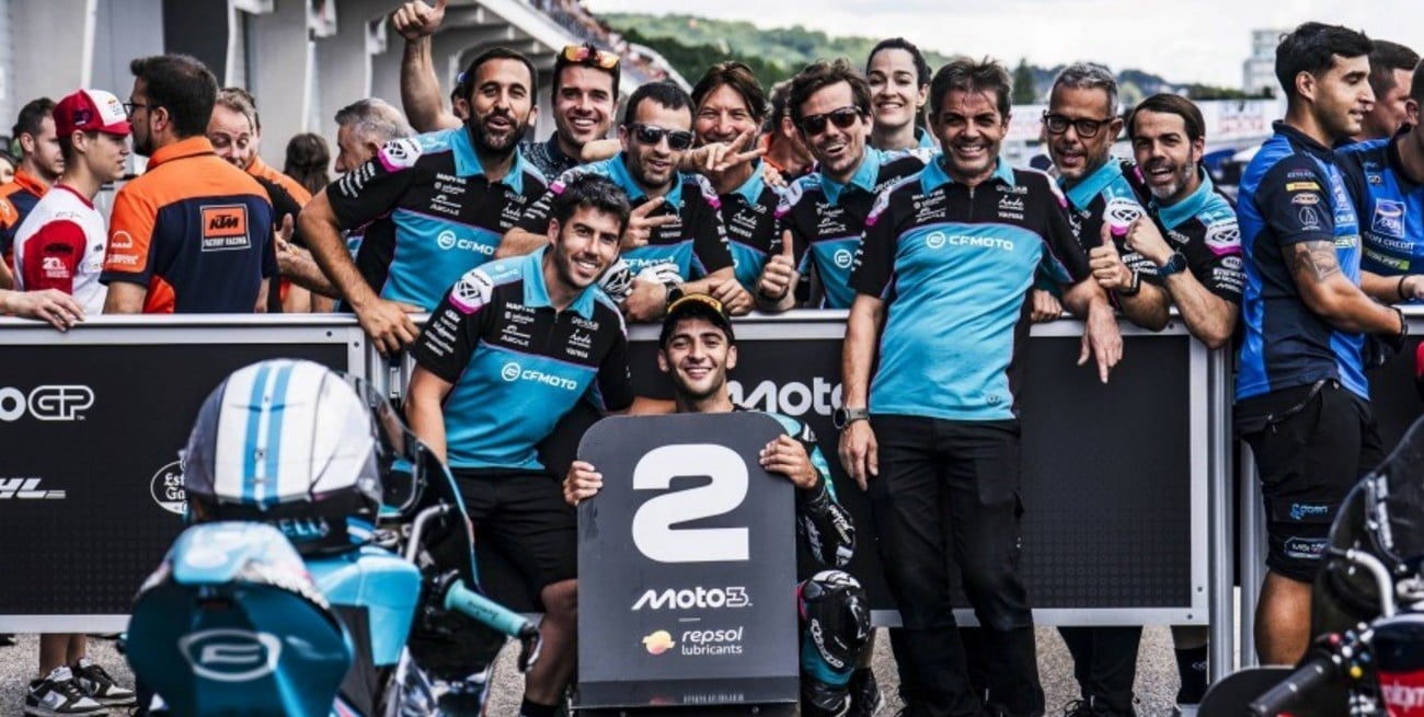 Morelli rozó la pole y Perrone buscará remontar en el GP de Alemania de Moto3