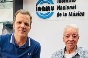Donald con Bernabé “Buco” Cantlon, presidente del Instituto. Foto: Gentileza Inamu