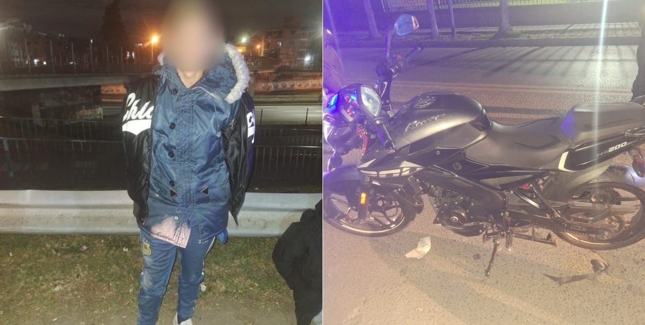 Persecución en General Paz: dos delincuentes fueron detenidos tras chocar contra un patrullero