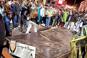 Se desplomó la estructura de un bar en Entre Ríos. Foto: NA.