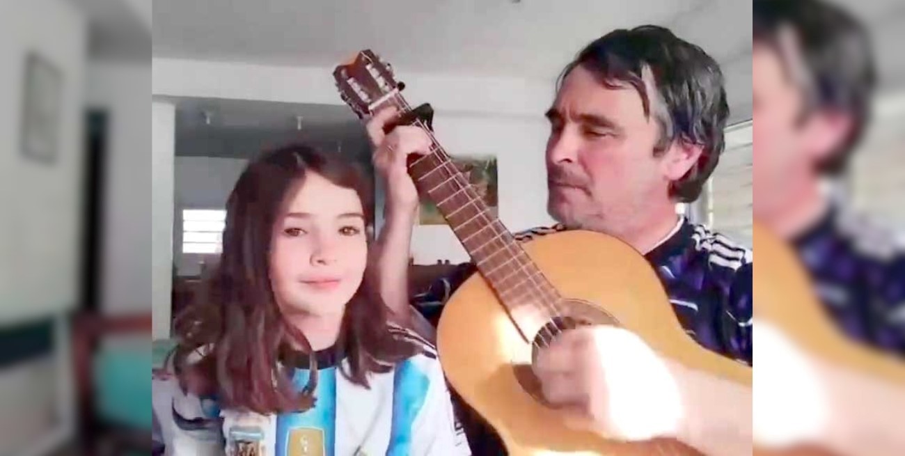 El payador santafesino que se hizo viral junto a su hija por una emotiva canción para la Selección Argentina