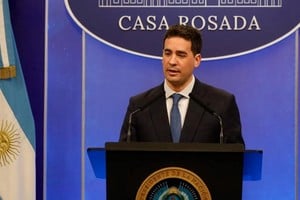 Adrián Ravier este martes durante la conferencia. Crédito: Presidencia