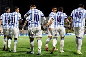 Matko Miljevic abrió el marcador para Racing a los cuatro minutos de juego