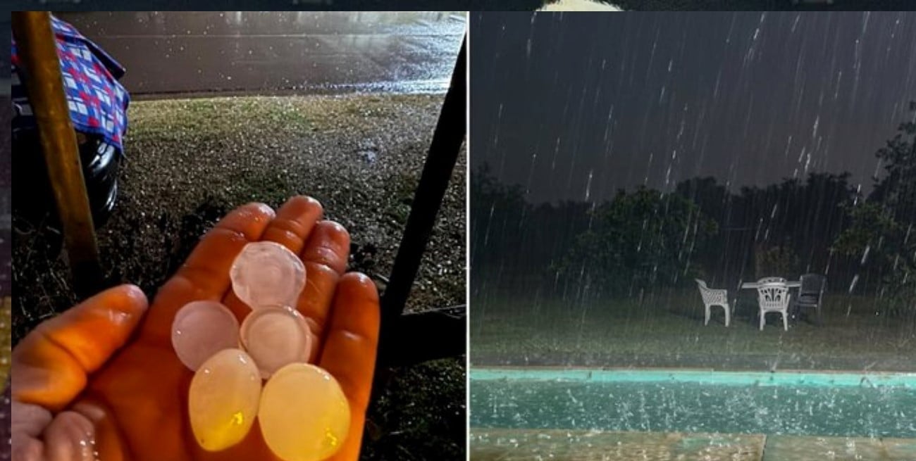Fuerte temporal en Buenos Aires: hay tormentas, caída de granizo y rige alerta por lluvias y viento