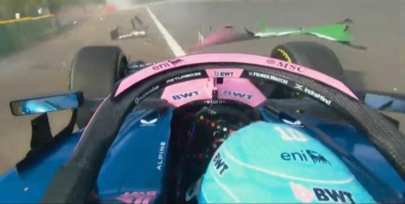 Fuerte accidente de Pierre Gasly que puso en pausa la segunda práctica en Spa