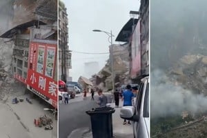 Deslizamiento de tierra registrado en el municipio de Chongqing, en el centro de China