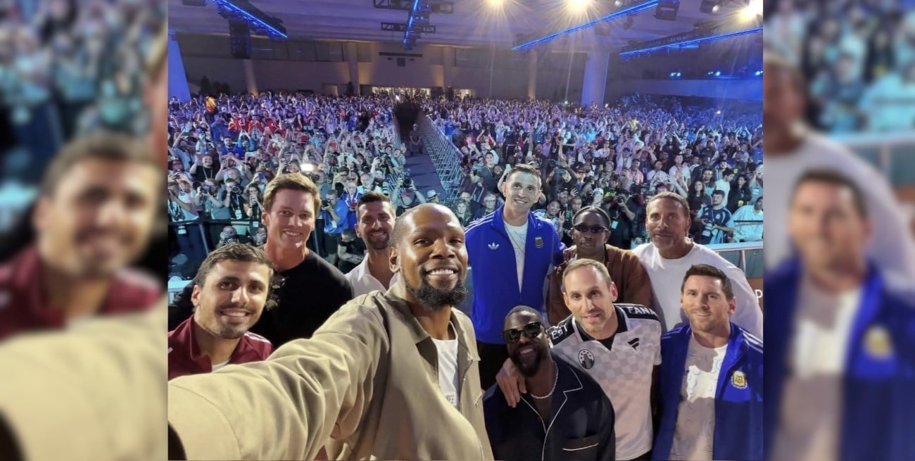 La foto del año: Kevin Durant reunió a Messi, Tom Brady y Djokovic en Nueva York