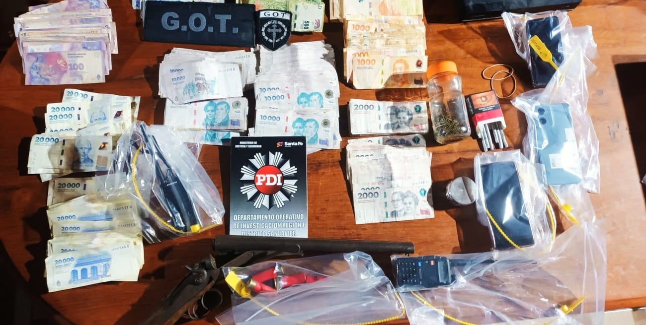 San Javier: un detenido por microtráfico y más de $5.000.000 secuestrados