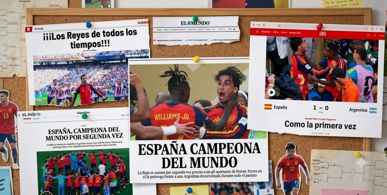Medios españoles celebran el título de España tras vencer a Argentina en la final del Mundial 2026