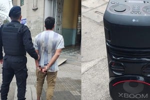 El ladrón fue trasladado a sede policial, donde quedó a disposición de la fiscalía. Foto: El Litoral