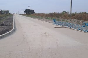 Avanza la obra de la pavimentación del primer tramo de la ruta provincial 2 que une San Justo con Saladero Cabal.