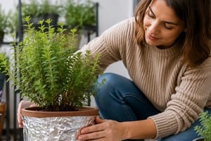 El aluminio ayuda a conservar una temperatura más estable en las raíces.