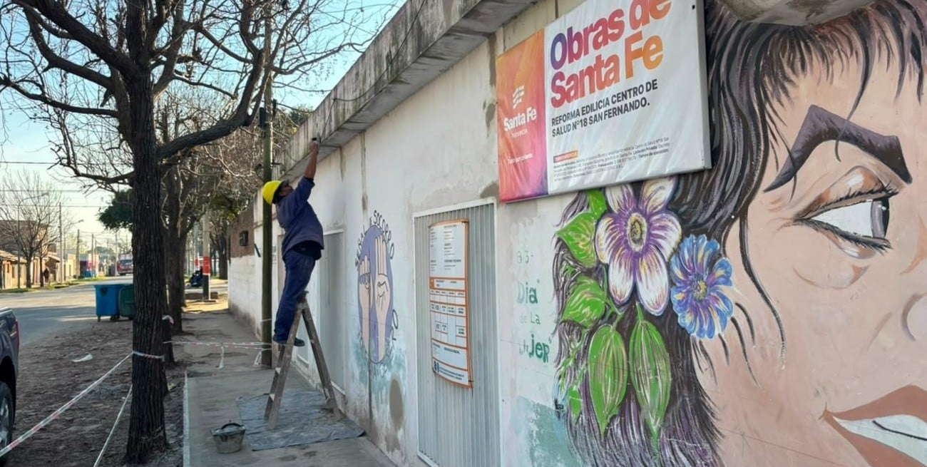 Avanza la remodelación integral del Centro de Salud San Fernando en Granadero Baigorria