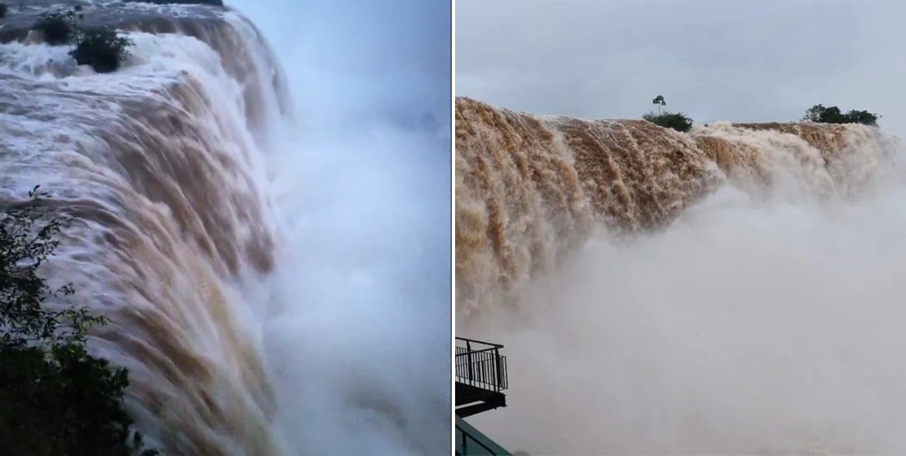 Cataratas del Iguazú: cerraron la Garganta del Diablo por la crecida del río y qué pueden hacer los turistas