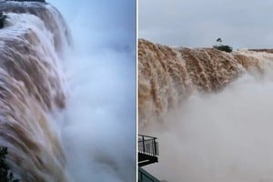 El circuito de la Garganta del Diablo fue cerrado de manera preventiva debido al incremento del caudal del río Iguazú.