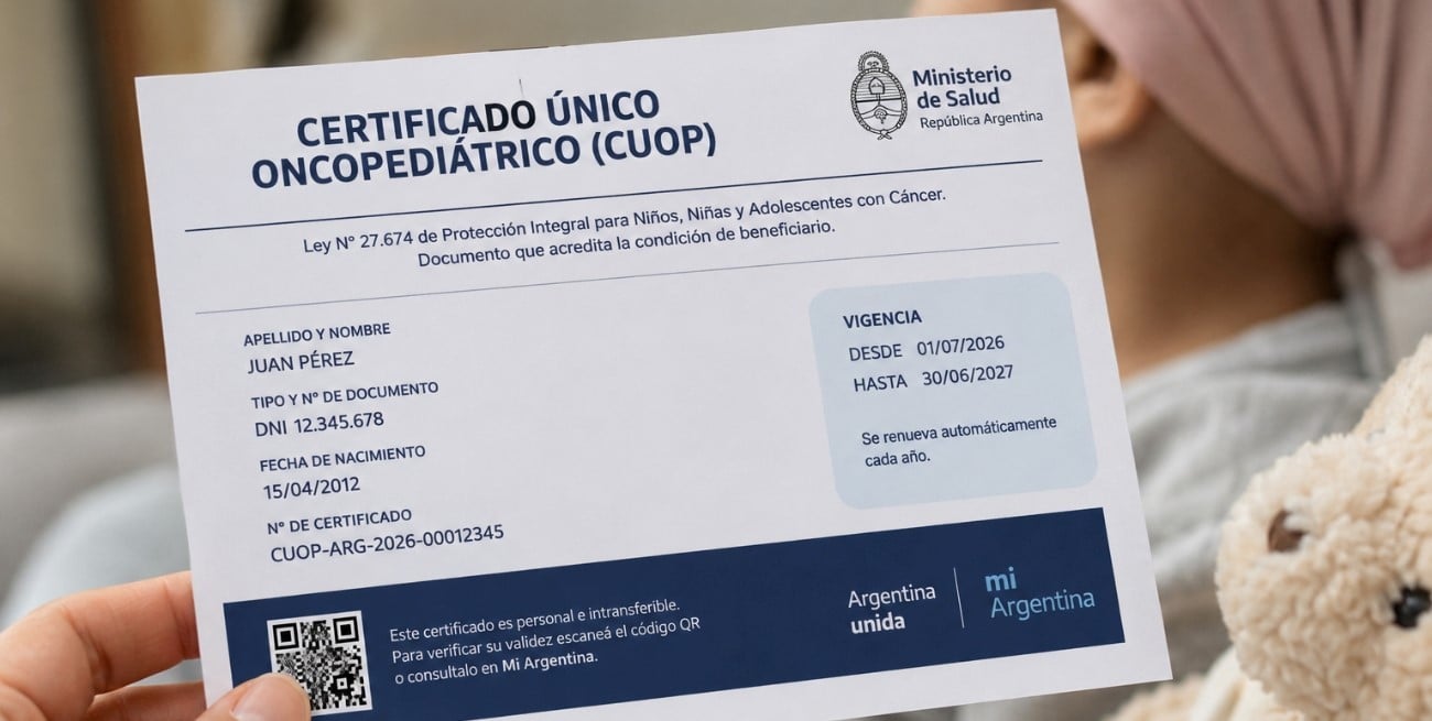 Nuevo Certificado Único Oncopediátrico: qué cambia y qué deben saber las familias