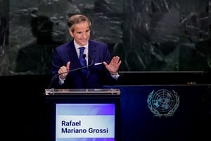 El argentino prometió revitalizar la ONU con un enfoque pragmático, destacando su experiencia en el OIEA y la necesidad de una gestión más activa. Foto: REUTERS / Eduardo Muñoz.