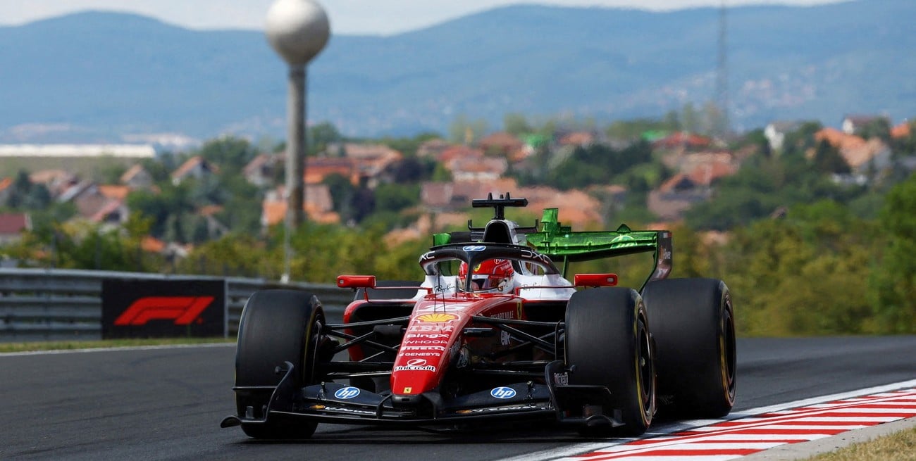 Leclerc impuso el ritmo en Hungría y Aston Martin mostró señales de recuperación