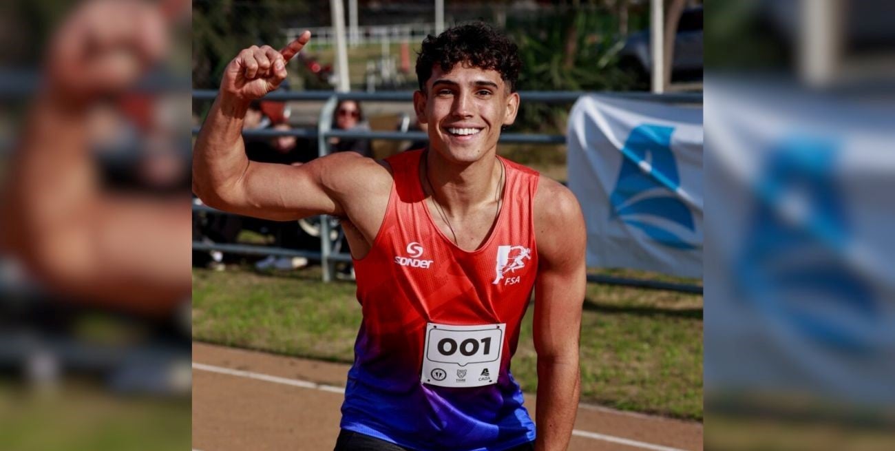 Tomás Mondino se consagró campeón argentino U23 de los 100 metros