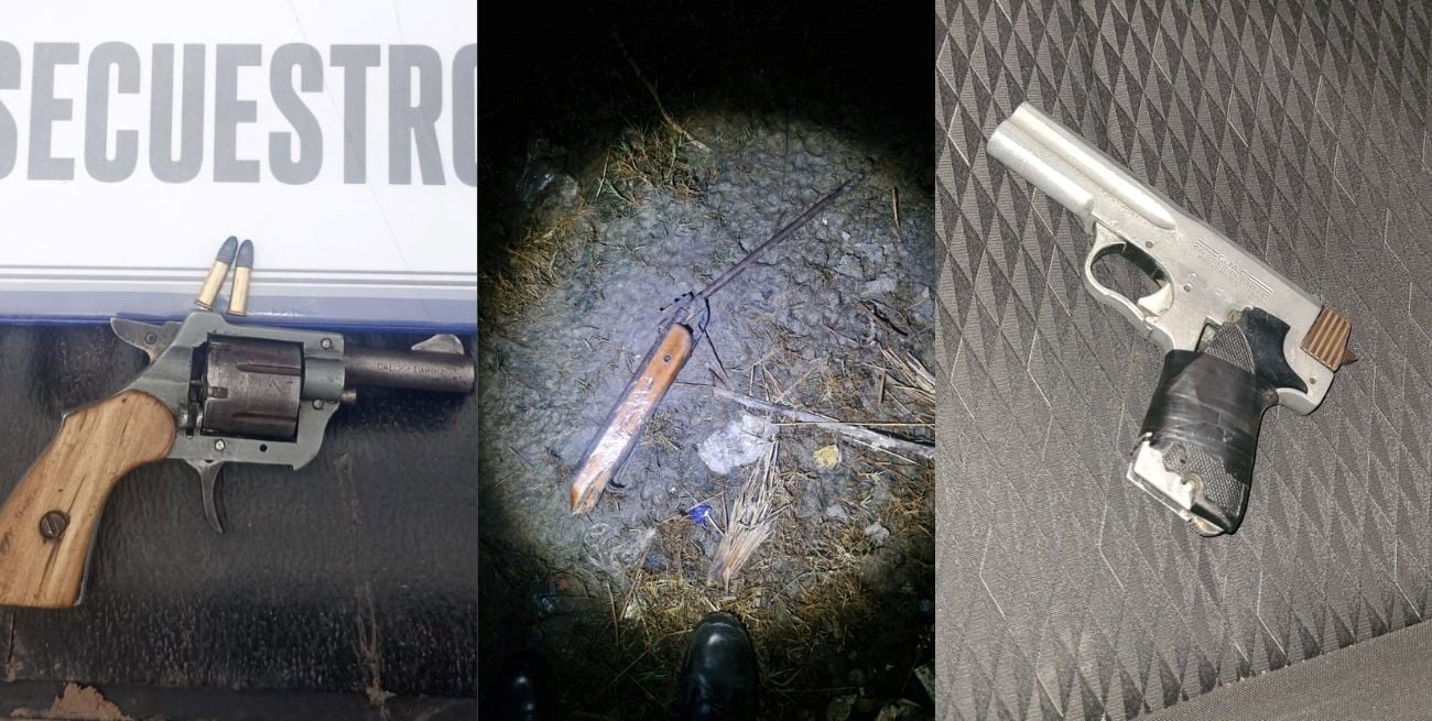 Secuestraron cuatro armas de fuego en distintos procedimientos en Santa Fe