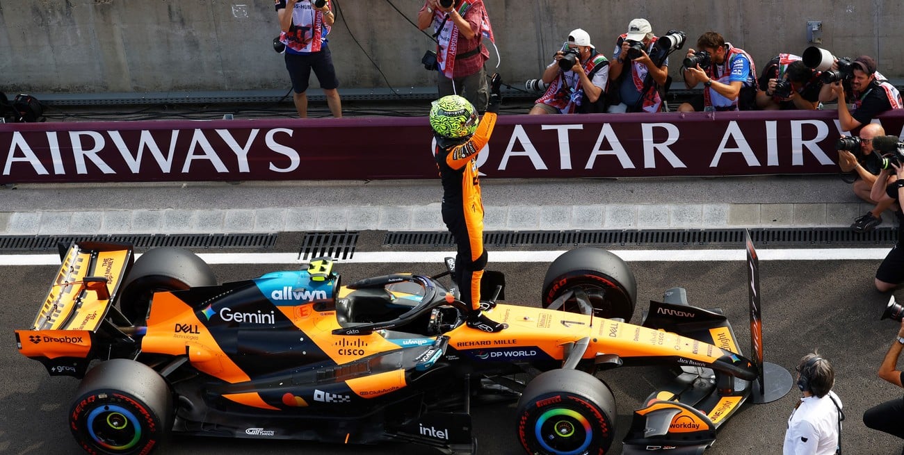 El campeón Norris sorprendió a Ferrari y se quedó con la pole por apenas 12 milésimas; Colapinto decimotercero