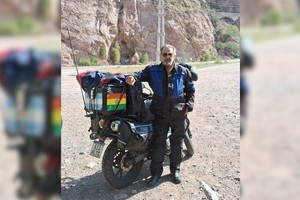 Puente del Inca, Mendoza, 2026. A los 81 años, Elvio Lomello sigue con su espíritu aventurero intacto.