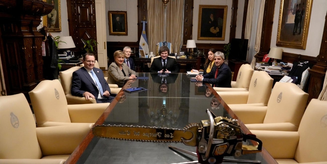 Javier Milei se reunió con Georgieva en Casa Rosada tras la conferencia
