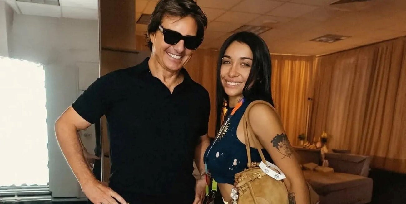 Tom Cruise visitó a María Becerra antes de cantar el Himno en la final del Mundial