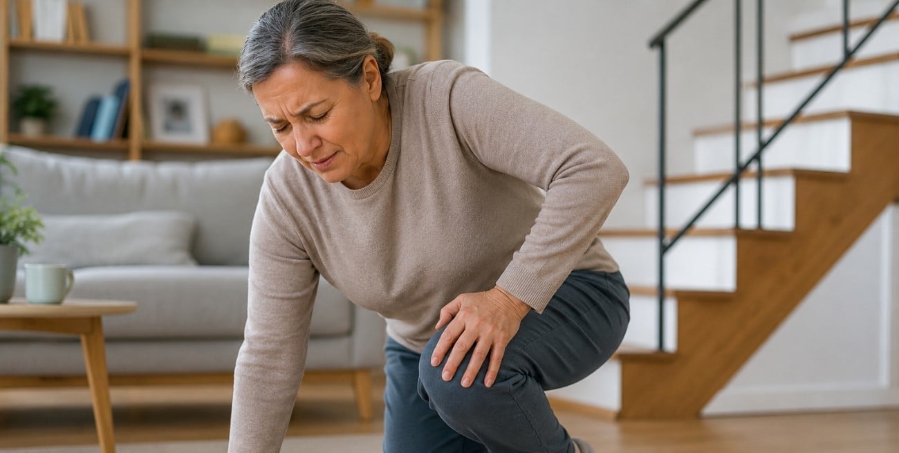 ¿Te cuesta levantarte del piso o subir escaleras? Puede ser una señal de pérdida de fuerza muscular
