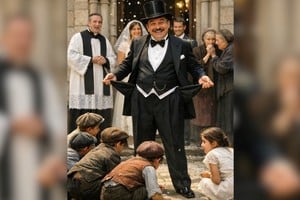 "¡Padrino Pelao!" Bien ganado el apodo, por mofarse de las criaturas. La justicia infantil no perdona.