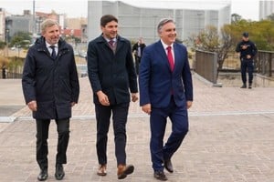 Los tres gobernadores volverán a verse en el límite cordobés con Santa Fe.. Foto: Archivo